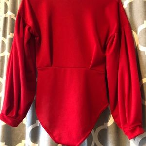 Red bodysuit
